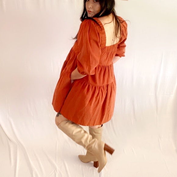 Rust colored dress - Picture 3 of 3